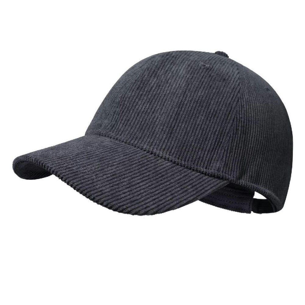 Corduroy Baseball Cap Adjustable Metal Buckle Unisex Casual